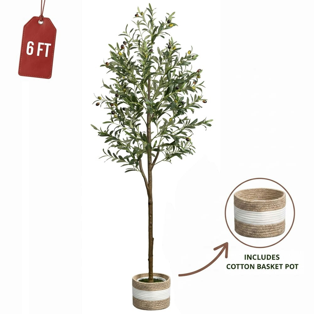 Pansass 6-Foot Artificial Olive Tree: $49.98 Pansass 6-Foot Artificial Olive Tree: $49.98