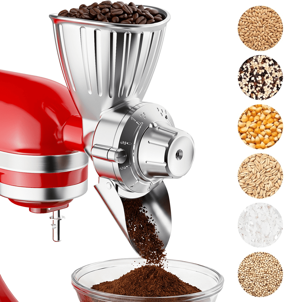 Tocokeid Grain Mill Attachment for KitchenAid Stand Mixers: $59.99 Tocokeid Grain Mill Attachment for KitchenAid Stand Mixers: $59.99