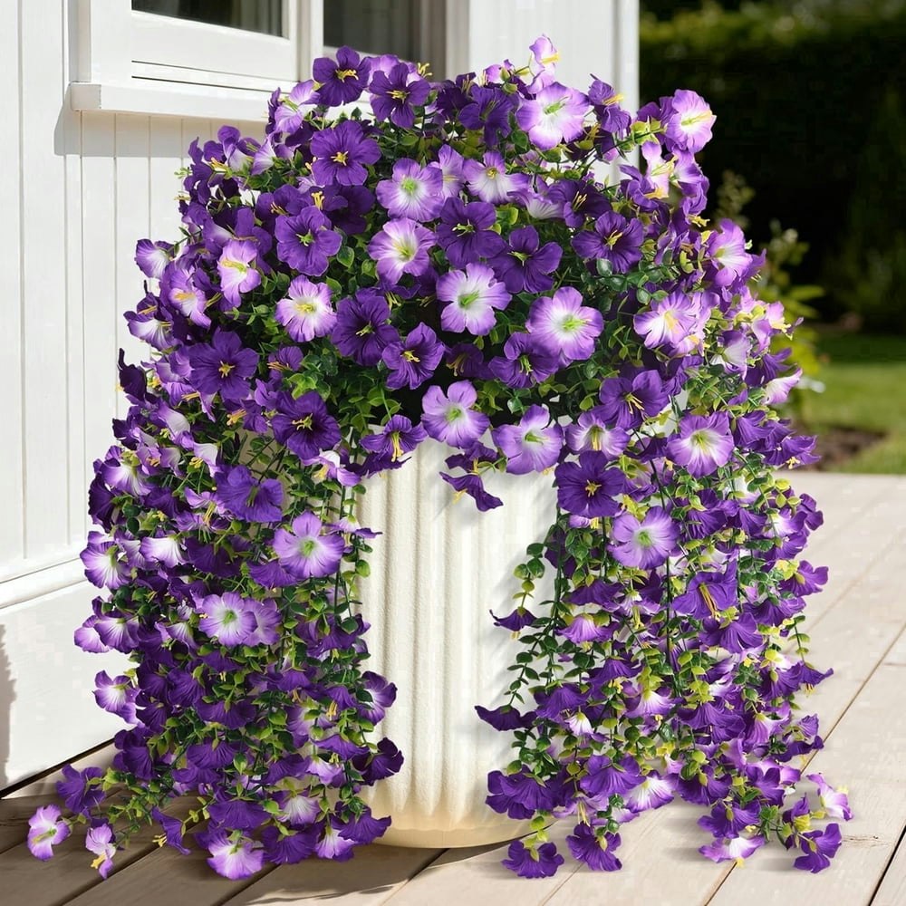 Artificial Morning Glory Silk Flowers 2-Pack: $13.69