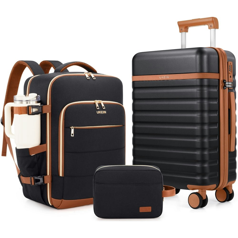 Ukein 20-Inch Carry-On Luggage and Backpack Set: $77.99 Ukein 20-Inch Carry-On Luggage and Backpack Set: $77.99