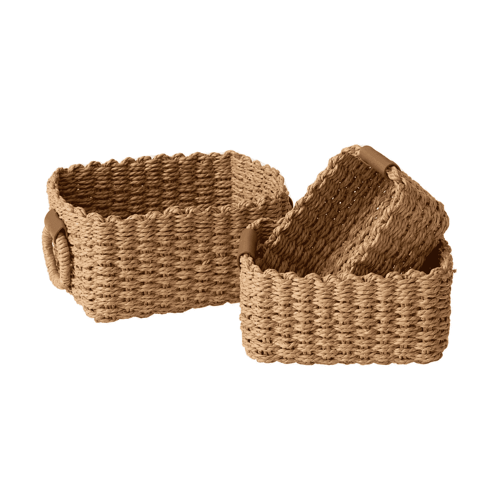 Small Wicker Storage Basket 3-Pack: $23.99