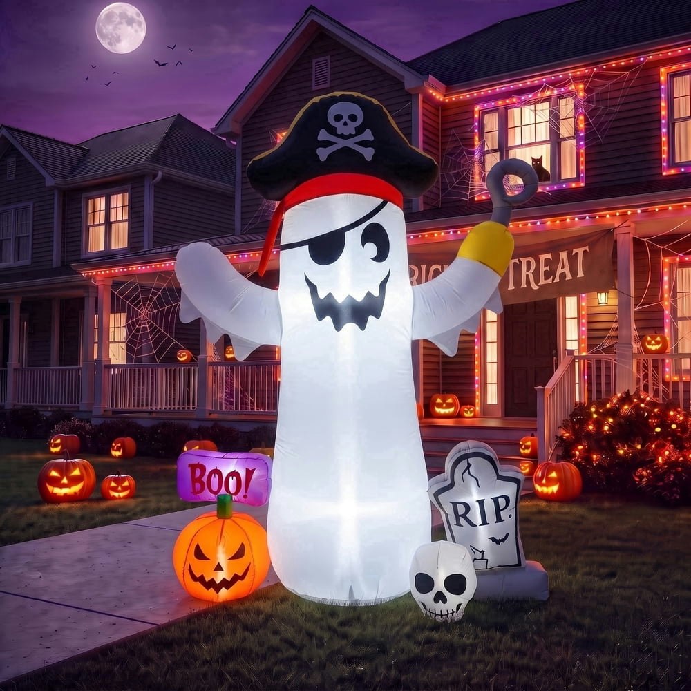 Glazina 6-Foot Halloween Inflatable Pirate Ghost and Pumpkin Decoration: $40.89 Glazina 6-Foot Halloween Inflatable Pirate Ghost and Pumpkin Decoration: $40.89