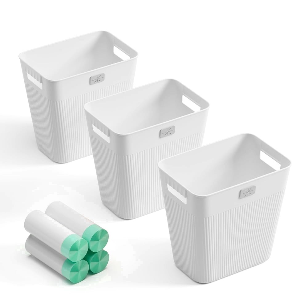 Joymoop 2.2-Gallon Slim Trash Can 3-Pack: $20.99