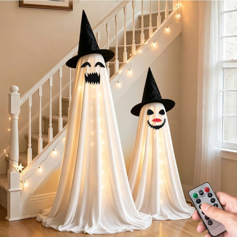 West Bay Halloween Light-Up Ghost Decorations 2-Pack: $31.99