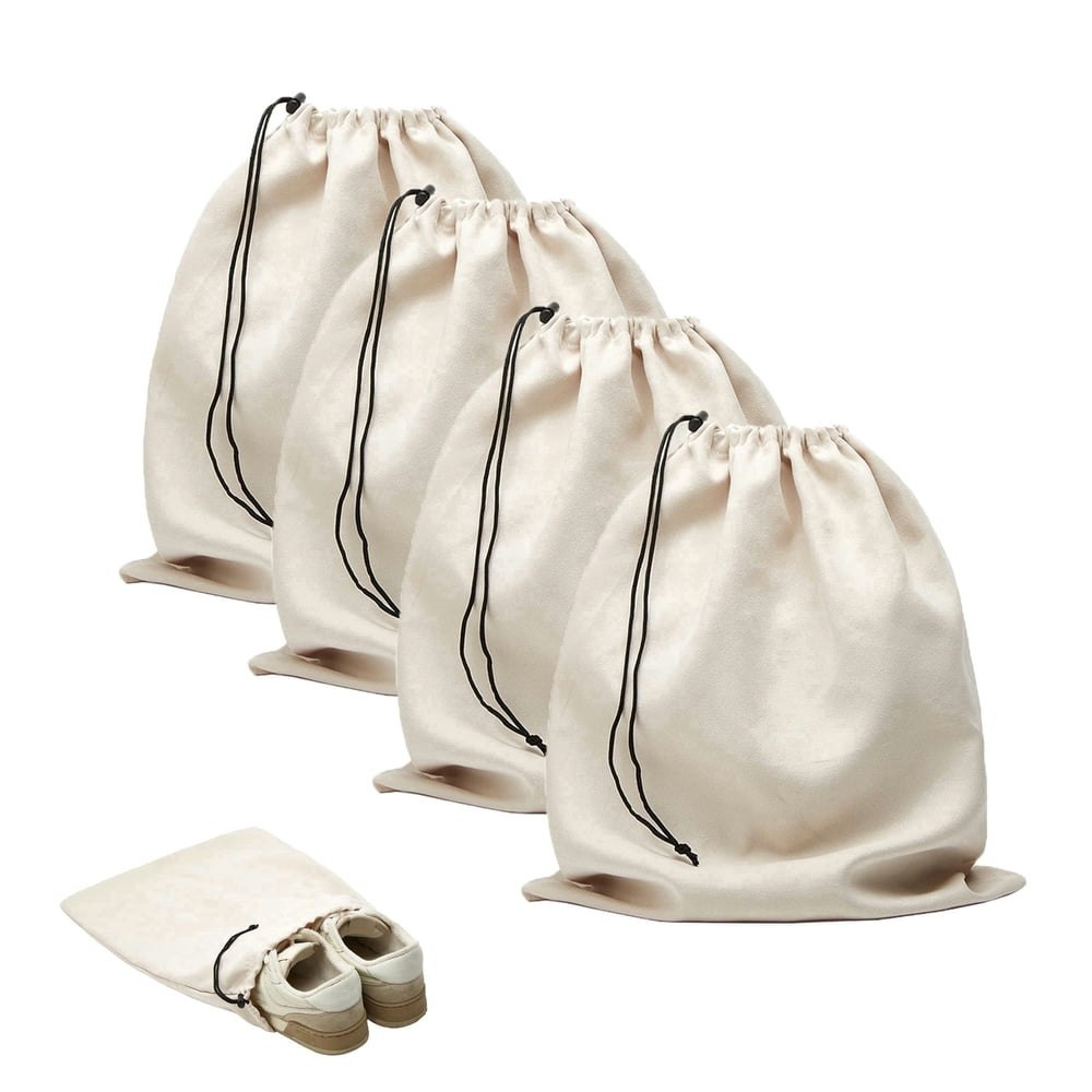 Travel Shoe Bags 4-Pack: $13.67