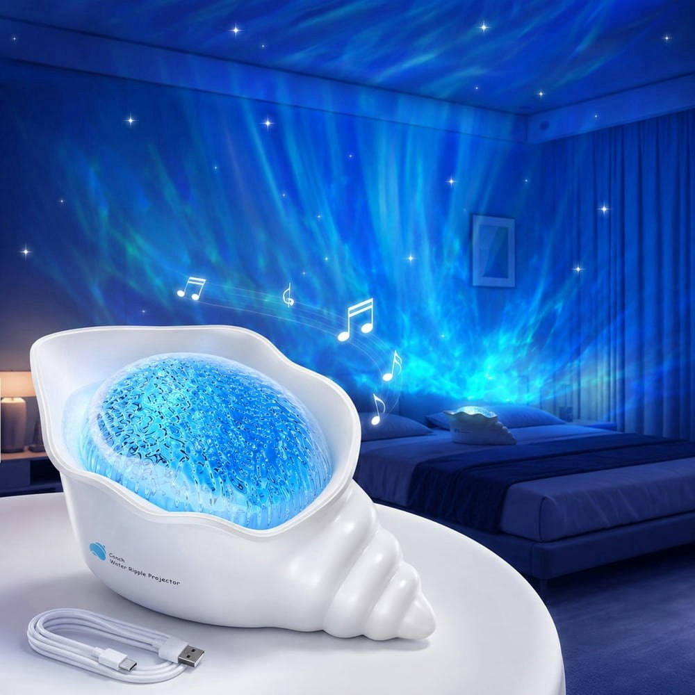 White Conch Aurora Projector: $18.99 White Conch Aurora Projector: $18.99