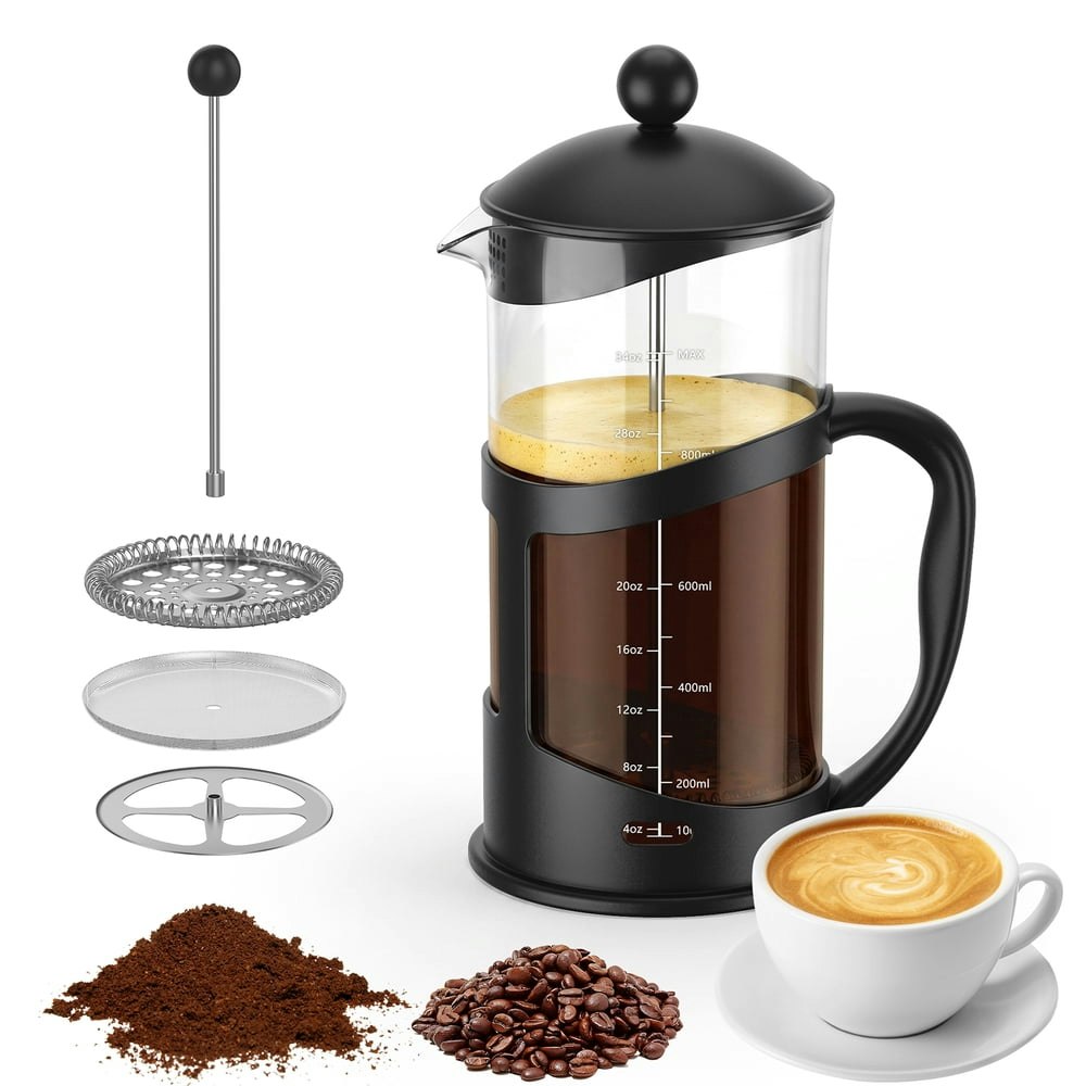 GPED 34-Ounce French Press Coffee Maker: $15.99
