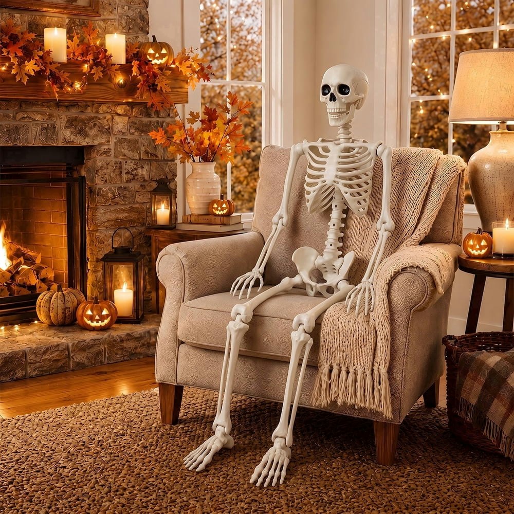 Brive 5.4-Foot Poseable Halloween Skeleton: $62.99 Brive 5.4-Foot Poseable Halloween Skeleton: $62.99