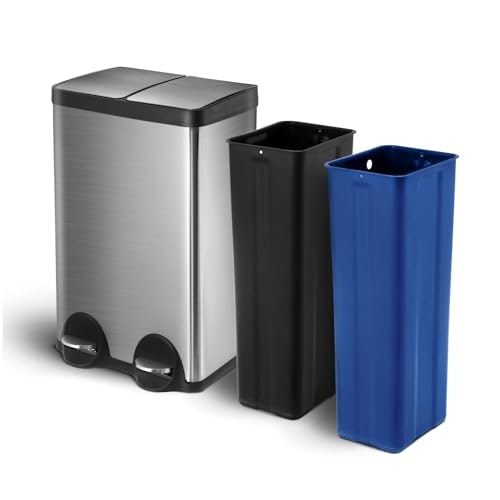 Home Zone Living 16-Gallon Dual Compartment Trash and Recycling Can: $83.99 Home Zone Living 16-Gallon Dual Compartment Trash and Recycling Can: $83.99