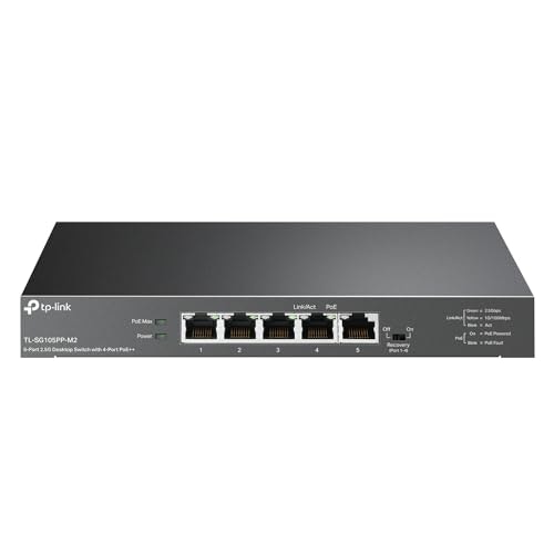 TP-Link 5-Port 2.5 Gigabit PoE Switch: $125.99