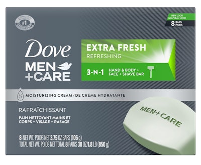 Dove Men+Care 3-in-1 Body, Face, & Shaving Bar 8-Pack for $7 via Sub. & Save + free shipping w/ Prime