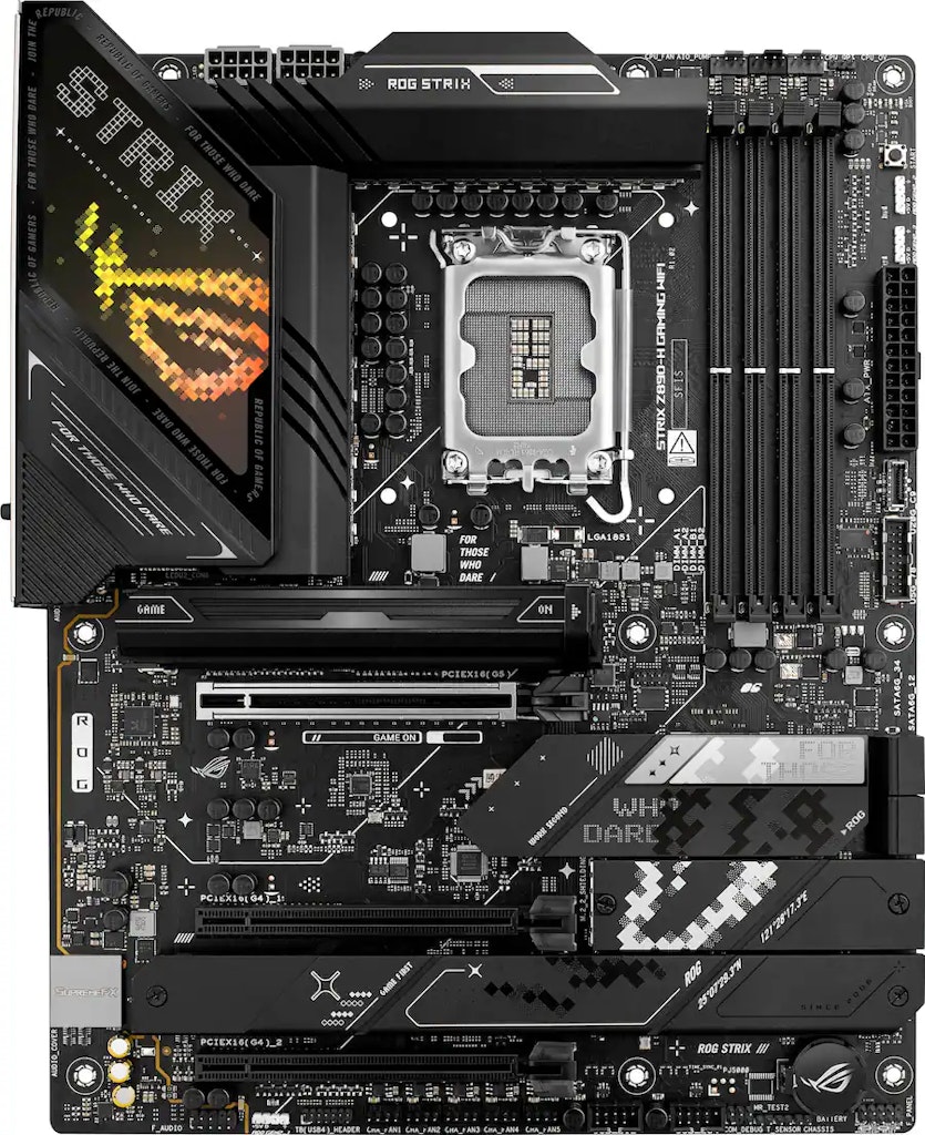ASUS ROG Strix Z890-H Socket LGA 1851 Intel Z890 ATX DDR5 Wi-Fi 7 BE Motherboard: $230