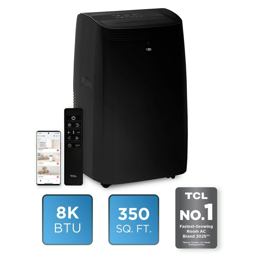 TCL 8,000 BTU Smart Portable Air Conditioner: $313.59 TCL 8,000 BTU Smart Portable Air Conditioner: $313.59