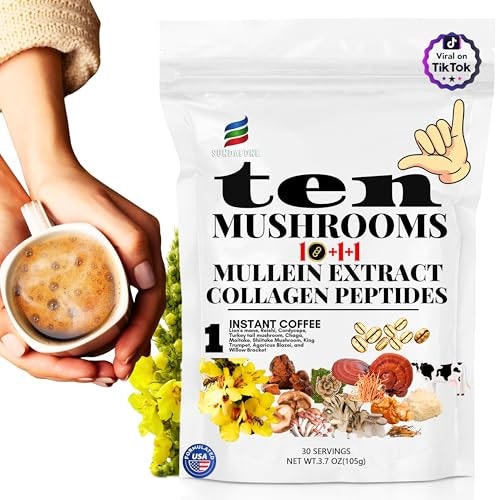 Sundafone 30-Serving Protein Iced Mushroom Coffee with Collagen: $14.98