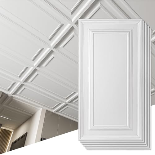Art3d 24" x 48" Decorative Drop Ceiling Tiles 12-Pack: $94.99
