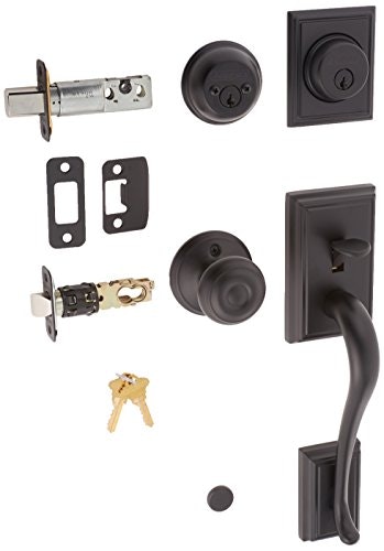 Schlage Addison Double Cylinder Handleset with Georgian Interior Knob: $139.50 Schlage Addison Double Cylinder Handleset with Georgian Interior Knob: $139.50