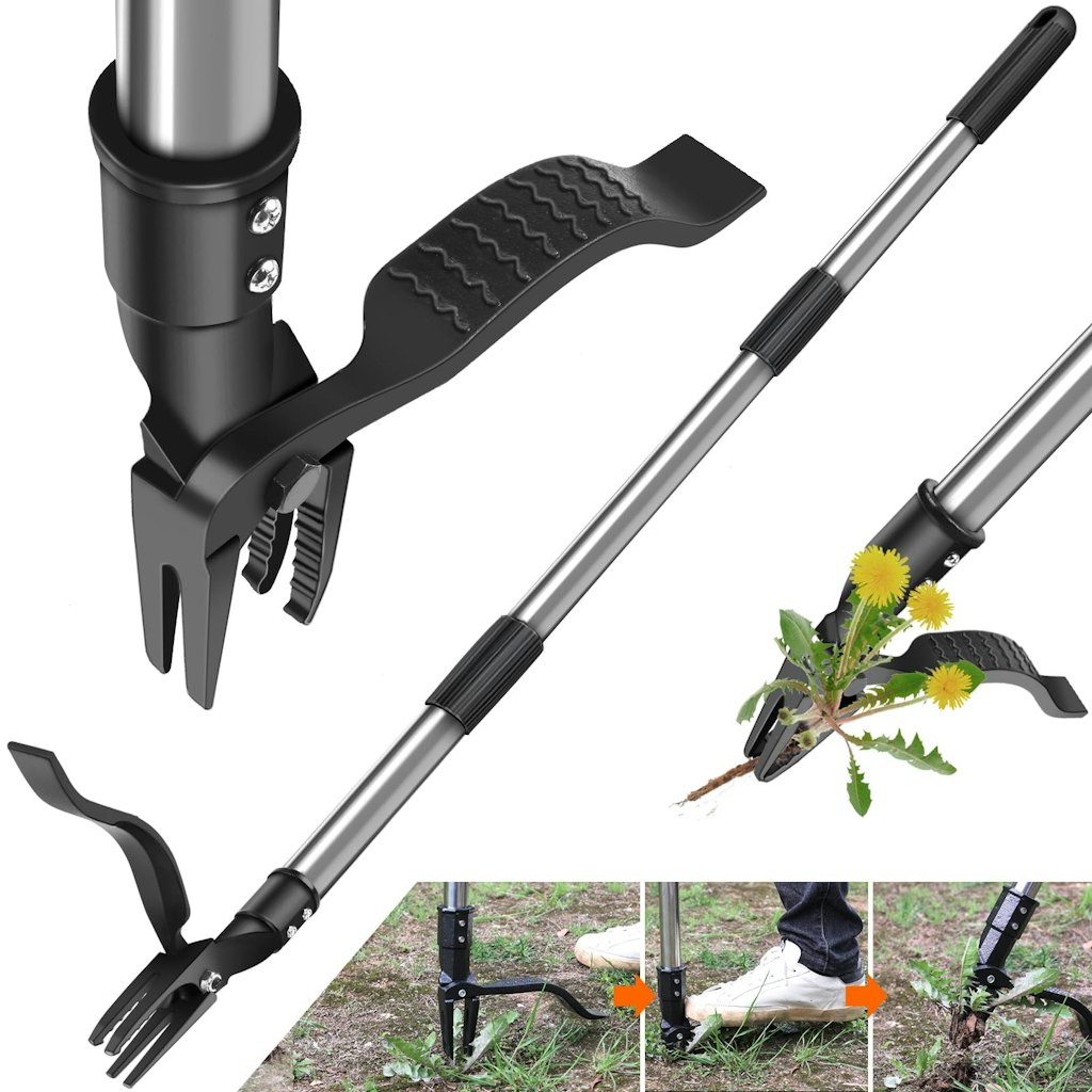 Stand Up Weed Puller Tool w/ 46" Long Handle: $9.98