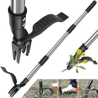 Stand Up Weed Puller Tool w/ 46" Long Handle for $10 + free shipping w/ Prime