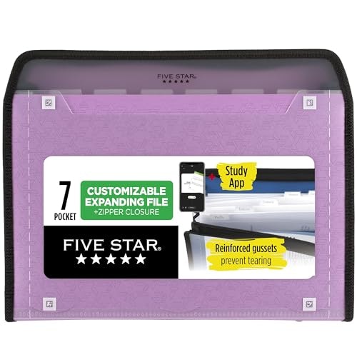 Five Star 7-Pocket Expanding File Organizer: $8.80 Five Star 7-Pocket Expanding File Organizer: $8.80
