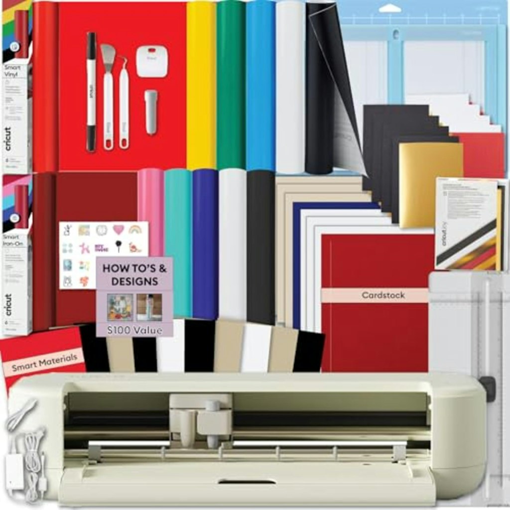 Cricut Explore 5 Essential Bundle w/ Multicolor Sampler: $250