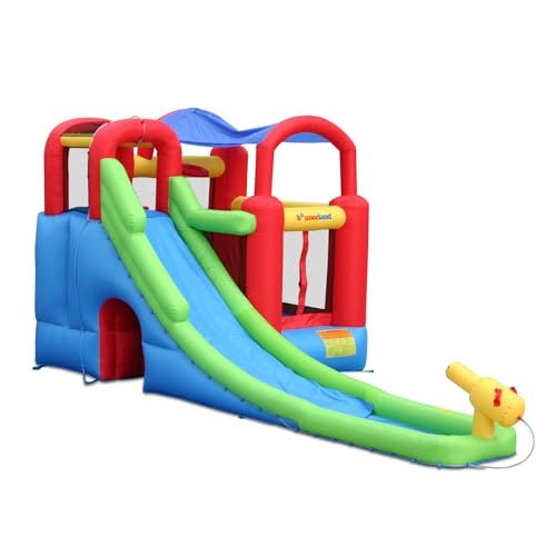 Inflatable Bounce House and Water Slide with Blower: $254.42