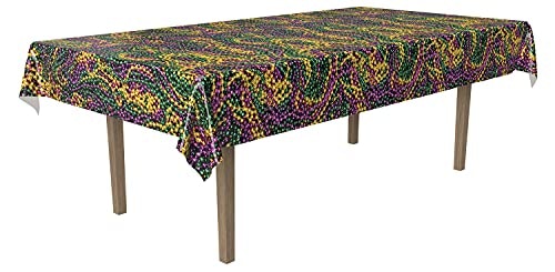 Beistle 54" x 108" Mardi Gras Tablecovers 2-Pack: $3.10 Beistle 54" x 108" Mardi Gras Tablecovers 2-Pack: $3.10