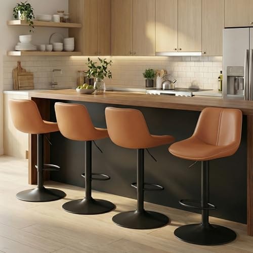 Vasagle Swivel Adjustable Height Bar Stools 4-Pack: $197.95