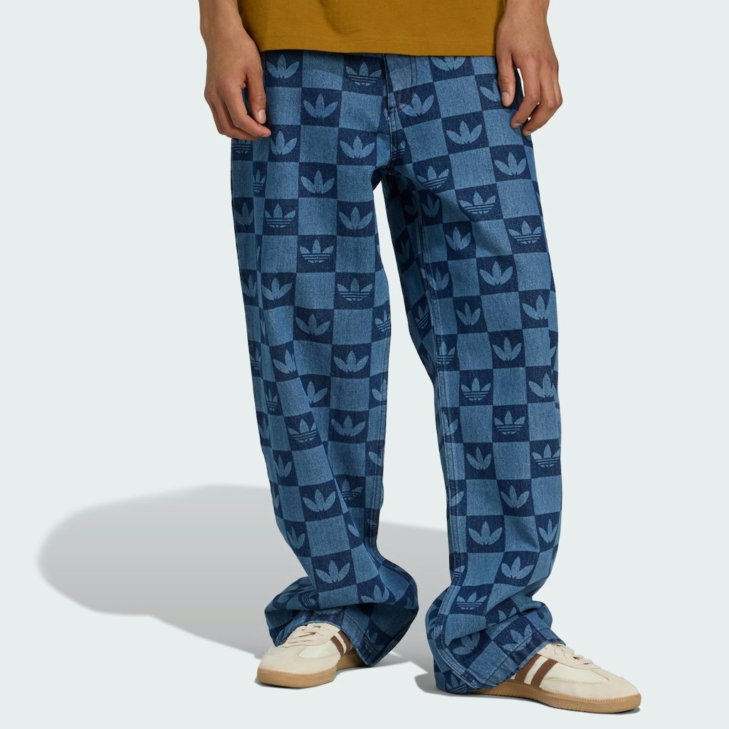 adidas Men's Monogram All Over Print Regular Denim Pants: $35 adidas Men's Monogram All Over Print Regular Denim Pants: $35