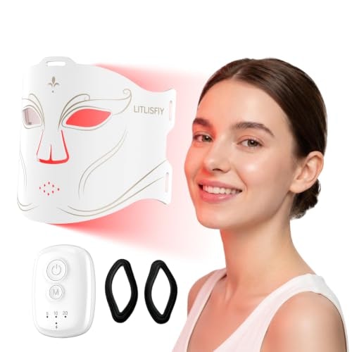 Litlisfly 400-LED Wireless Red Light Therapy Face Mask: $50