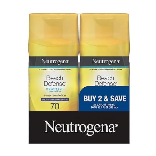 Neutrogena Beach Defense SPF 70 Sunscreen Lotion 2-Pack: $13.30