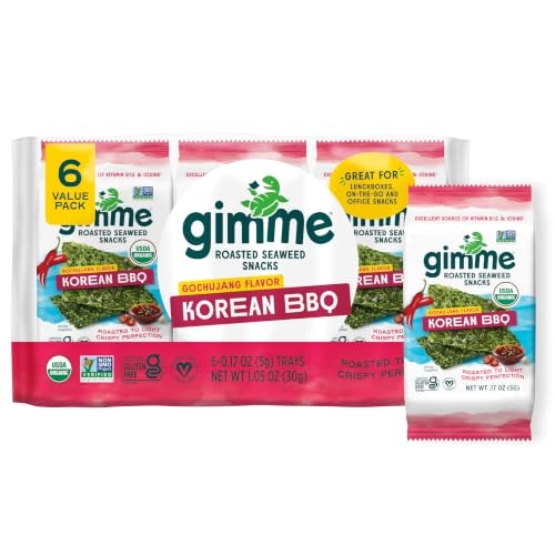 Gimme Seaweed Organic Korean BBQ Roasted Seaweed Snack 6-Pack: $4.19