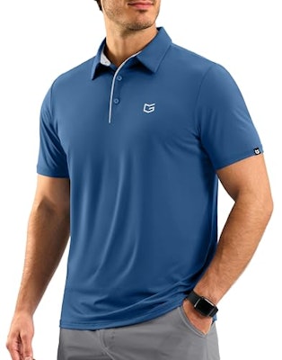 G Gradual Men's Dry Fit Short Sleeve Polo Shirt for $13 + free shipping w/ Prime