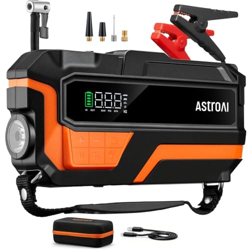 AstroAI 6,000A Jump Starter and Air Compressor: $41.99