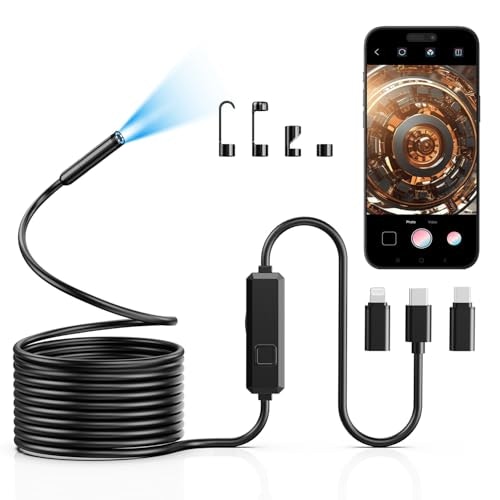 Vorth 16.5-Foot 1920p HD Borescope Inspection Camera: $11.99