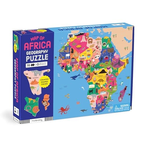 Mudpuppy 70-Piece Map of Africa Kids' Puzzle: $17.99