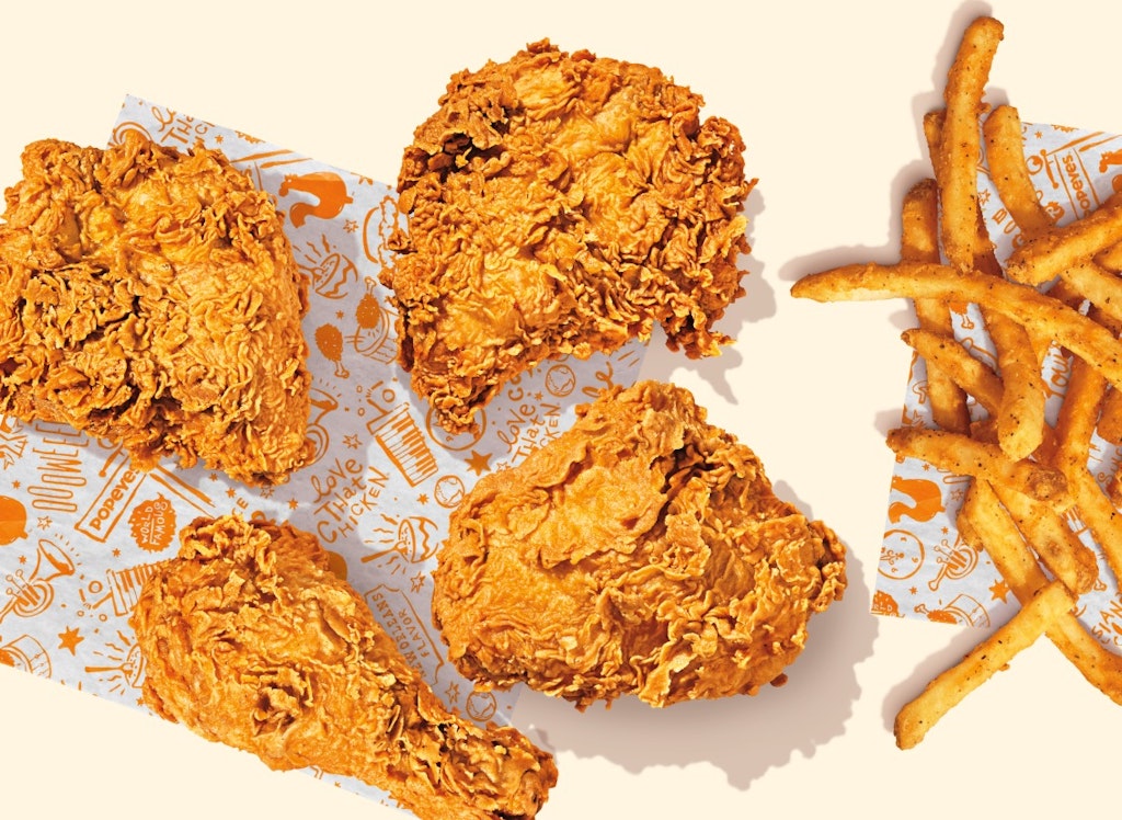 Popeyes 4-Piece Signature Chicken + Regular Side: $10 Popeyes 4-Piece Signature Chicken + Regular Side: $10