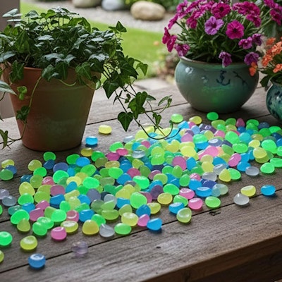 Glow in the Dark Rocks 200-Pack for $2 + free shipping w/ $25