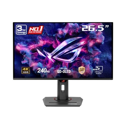 Asus ROG 27" 4K 240Hz HDR QD-OLED G-Sync Monitor: $799 Asus ROG 27" 4K 240Hz HDR QD-OLED G-Sync Monitor: $799