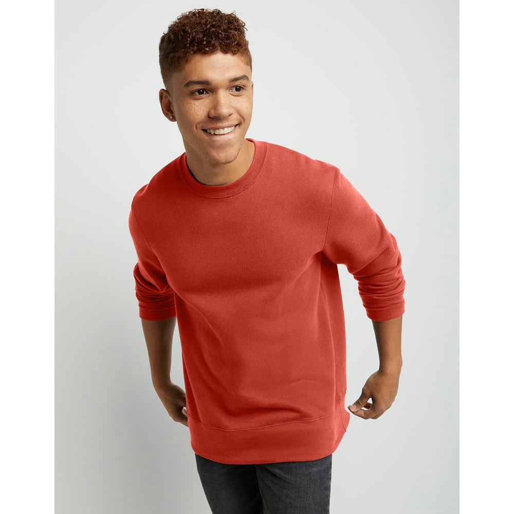 Hanes Men's Originals Midweight Fleece Crewneck Sweatshirt: $4.49