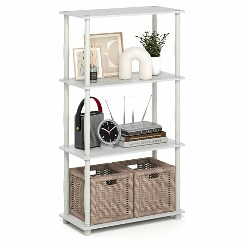 Furinno 4-Tier Open Frame Corner Shelf: $36.99