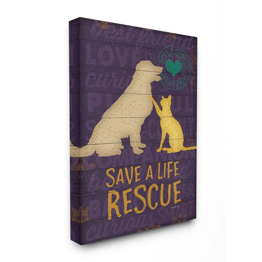Stupell Home Decor Save A Life Rescue Dog and Cat Wall Art: $27.54 Stupell Home Decor Save A Life Rescue Dog and Cat Wall Art: $27.54