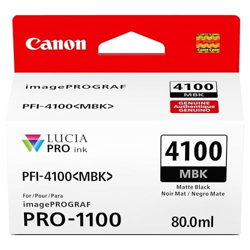Canon PFI-4100 Matte Black Ink Tank: $61.19 Canon PFI-4100 Matte Black Ink Tank: $61.19