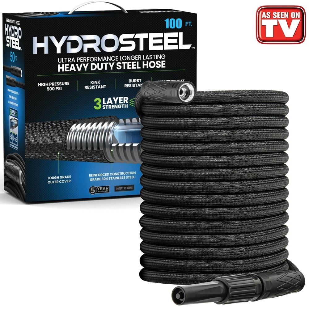 HydroSteel 50-Foot Stainless Steel Garden Hose: $49.94 HydroSteel 50-Foot Stainless Steel Garden Hose: $49.94