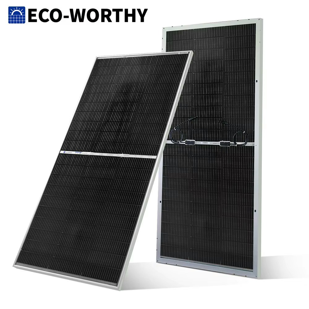 Eco-Worthy 195W 12V N-Type Bifacial Monocrystalline Solar Panel: $72.33