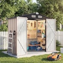 JolyDale 6x4-Foot Outdoor Storage Shed w/ Floor & Double Doors for $185 + free shipping
