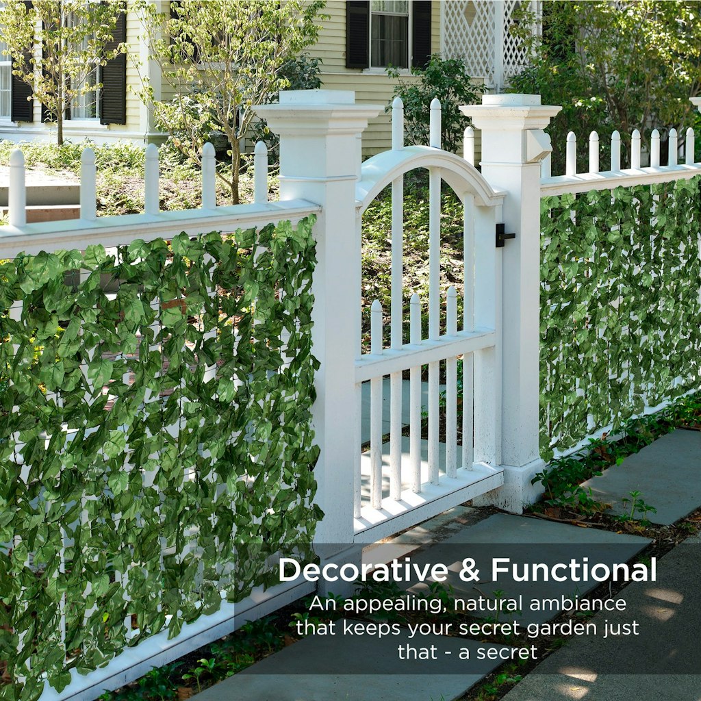 Best Choice Products 94x39" Outdoor Faux Ivy Privacy Screen Fence: $25