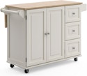 Homestyles Dolly Madison Mobile Kitchen Island Cart w/ Drop Leaf for $132 + free shipping