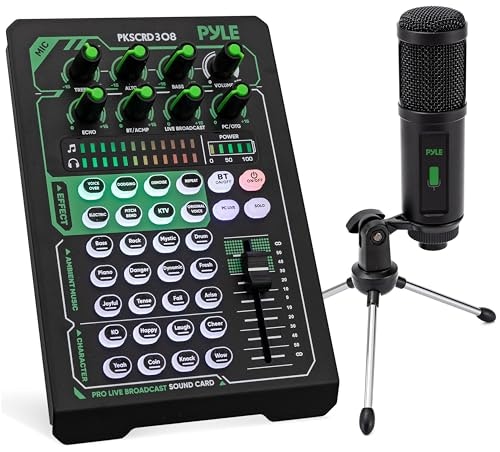 Pyle Pro PKSCRD308 Live Broadcast Sound Card and Microphone Mixer Kit: $46.75 Pyle Pro PKSCRD308 Live Broadcast Sound Card and Microphone Mixer Kit: $46.75