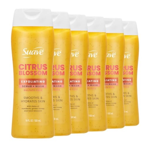 Suave Citrus Blossom Exfoliating Body Wash 18-oz. 6-Pack: $23.82