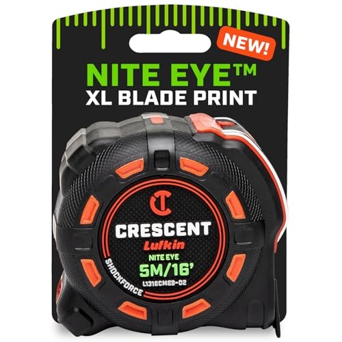 Crescent Lufkin Shockforce Nite Eye 5m/16ft Tape Measure: $18.03
